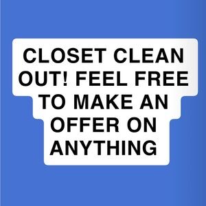 CLOSET CLEAN OUT